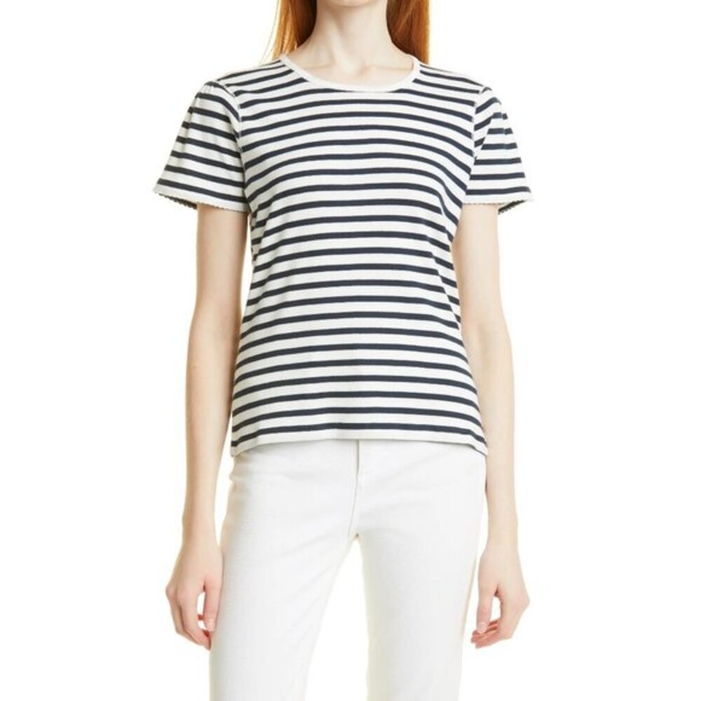 La Ligne Stripe Cotton Baby T-Shirt - sz L